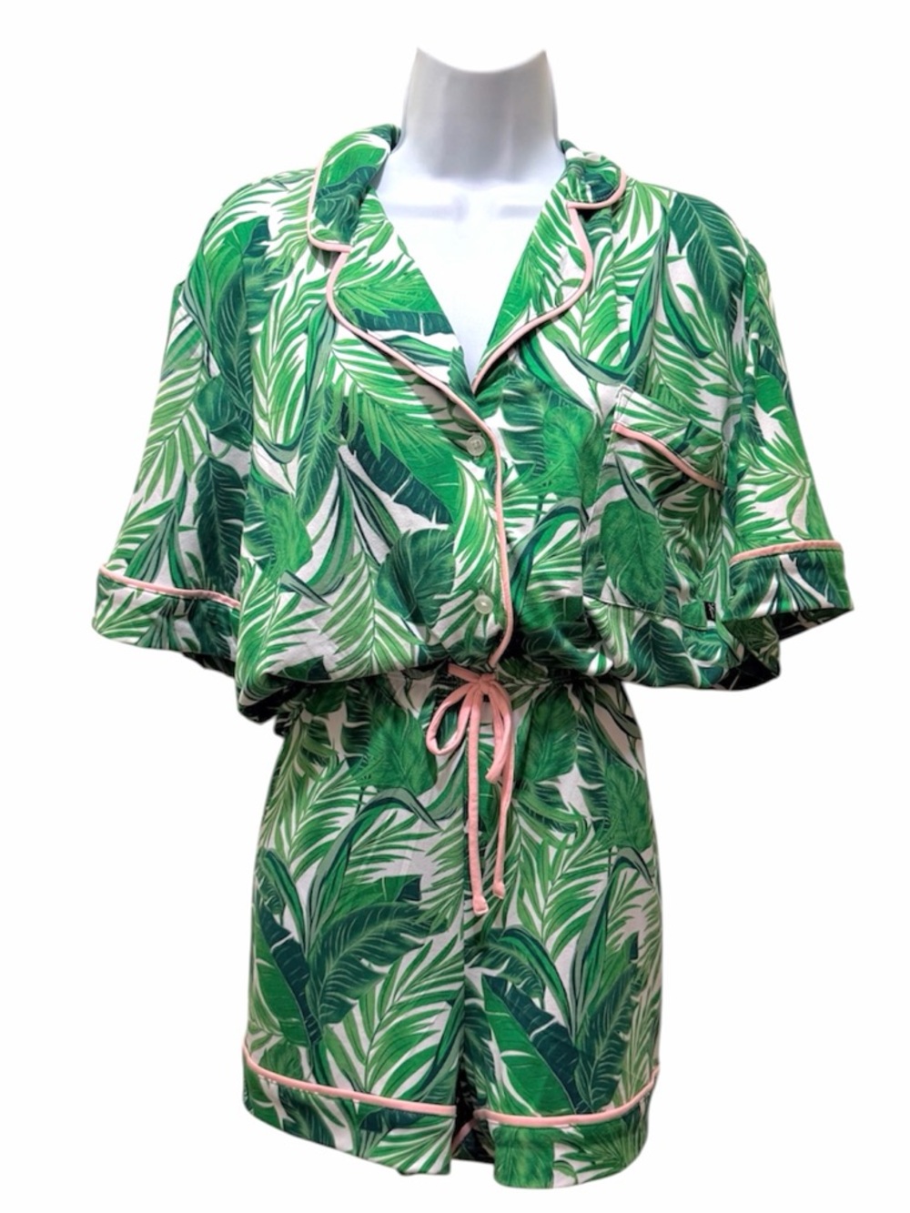 NWT Women's Simply Vera Vera Wang Tropical Theme Palm Trees Pajama Set XXL - Picture 2 of 7